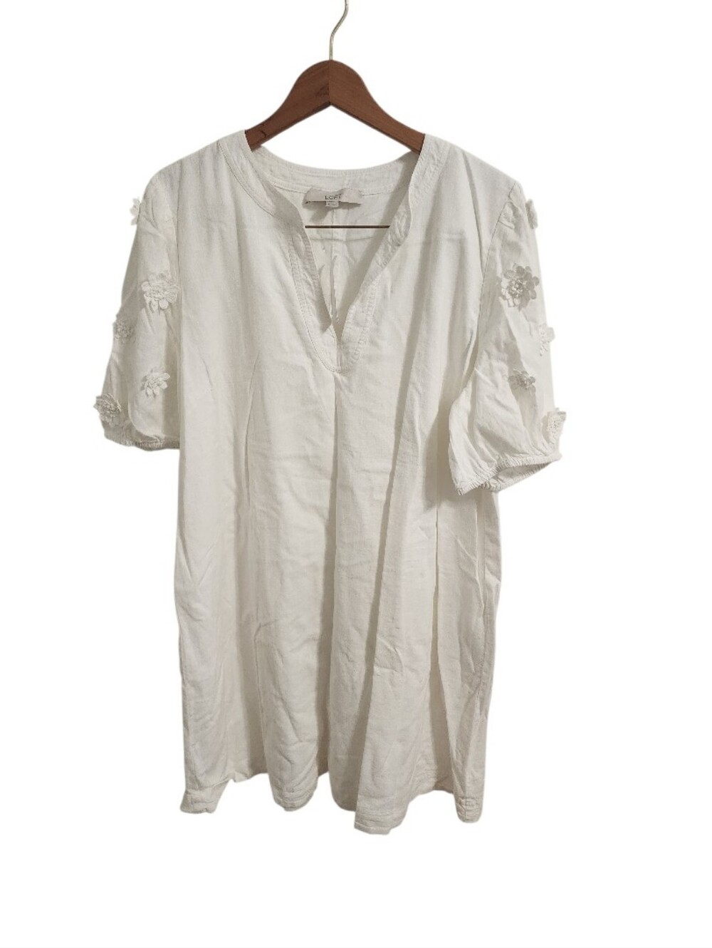 Loft Linen Blend Dress Nwt